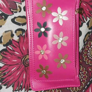 Pink Flower Wallet