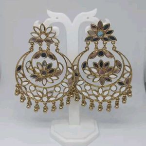 Ethnic Afghan Golden Chandbalis