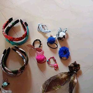 Kids' & Girls' Accessories (Rubber Band, Clips, Clutcher, Hair Band)