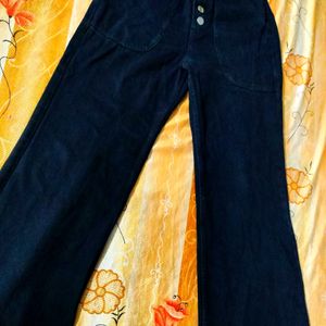 Women's Button Fly Leg Jeans High Waist