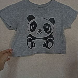 Panda Crop Top