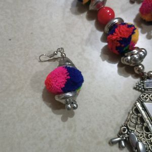 Pom Pom Navratri Jewellery Combo