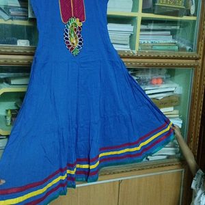 Blue Anarkali Kurta