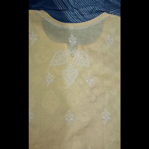 Chikankari Short Kurti