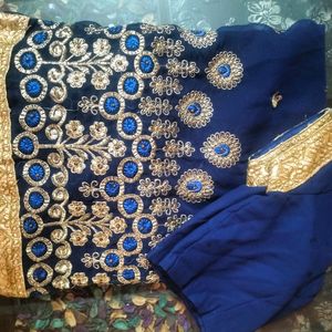 Beautiful Blue Designer Sarees