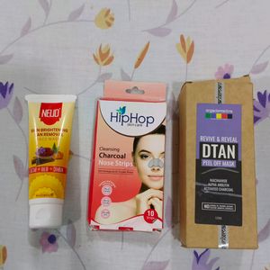 Peel Off Mask,Face Wash And Nose Strips