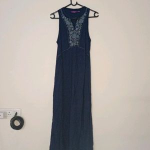 Navy Blue Gown Dress