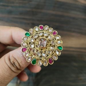 Kundan Ring Adjustable