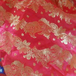 Dark Pink Banarasi Saree