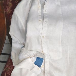 Zara White Linen Shirt