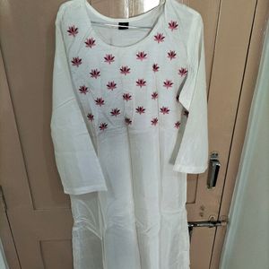 White Long Kurti