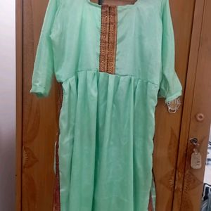 Beautiful Lace work Nyraa Cut Kurti New