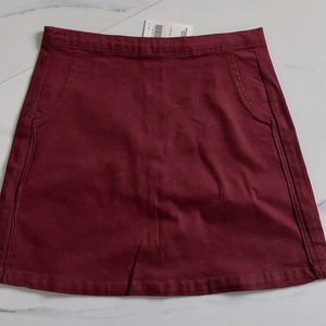 Maroon Skirt