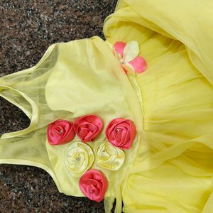 Yellow Girl Frock