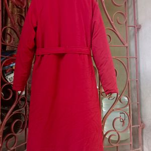 Oxxo Branded Long Jacket With Waist Belt