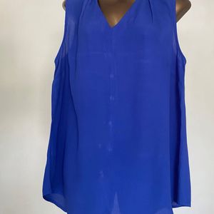 2Combo Blue Back Button Top,Grey GeorgShort Dress