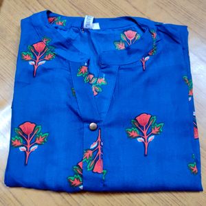 Women Blue Colour Top