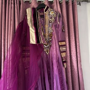 Purple Anarkali Gown