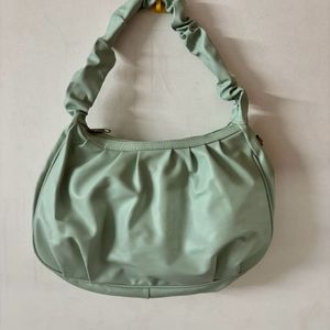 cute seagreen colour bag