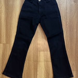 Girl Black Flare Jeans