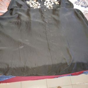 Abaya Black Color With Embroidery Work