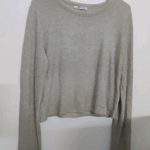 Zara Woolen Crop Top