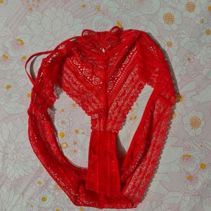 Red Net Brief For 30in Waist