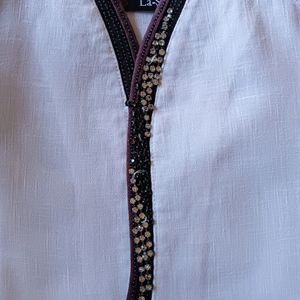 WHITE MEN KURTA