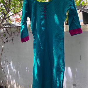 Green straight Kurta