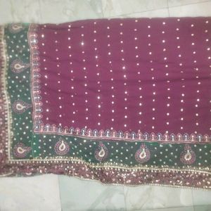 Marron Colour Designer Saree 😊