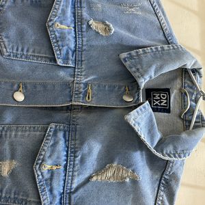 Denim Embroidered Jacket