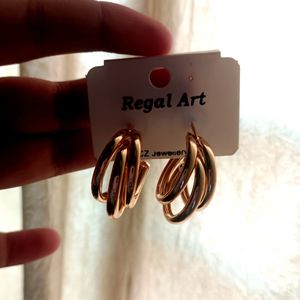 Golden Hoop Earring