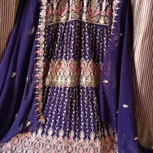 Pakistani Zarkan Work Nyra Cut Dress