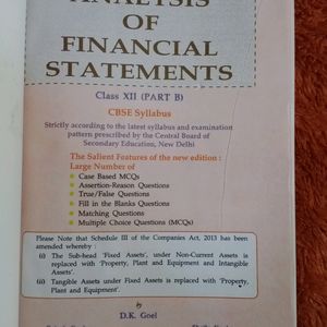 Apc Books Analysis Financial Statements Class 12th