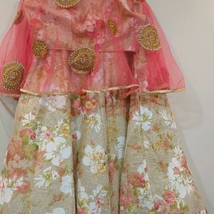 Designer Lehenga Choli With Classy Cape