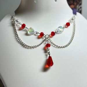 Red Beaded Necklace