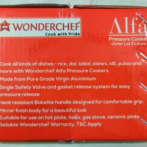 Brand New Wonderchef Pressure Cooker 3 Litres