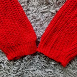 Knitted Red Bolero