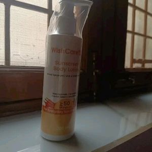 WishCare SPF50 Sunscreen Body Lotion