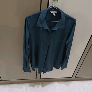 H &M Green Formal Shirt