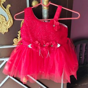 Beautiful ❤️ Red Colour Gown 😍😍 For Baby