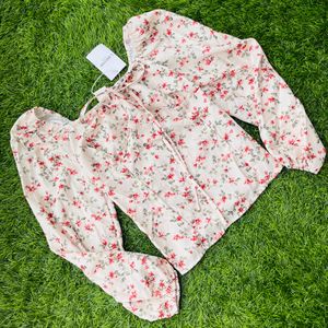 Urbanic Elegant Floral Print Top