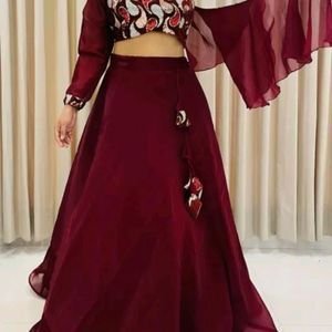 Maroon Trendy Lehenga Choli