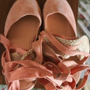 Made-in-Spain lace-up high-heel espadrilles