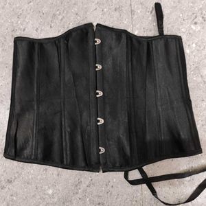 Black Underbust Waist Sinching Corset