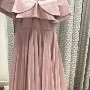 Blush Pink Dress With Belt