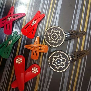 Combo Of Colorful Hair Clips