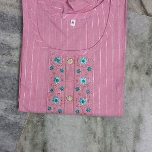 cotton pink kurti