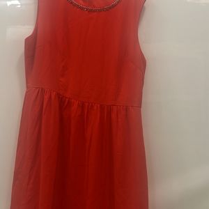 Orange Flare Dress