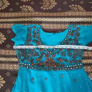 Anarkali With Churidar And Dupatta